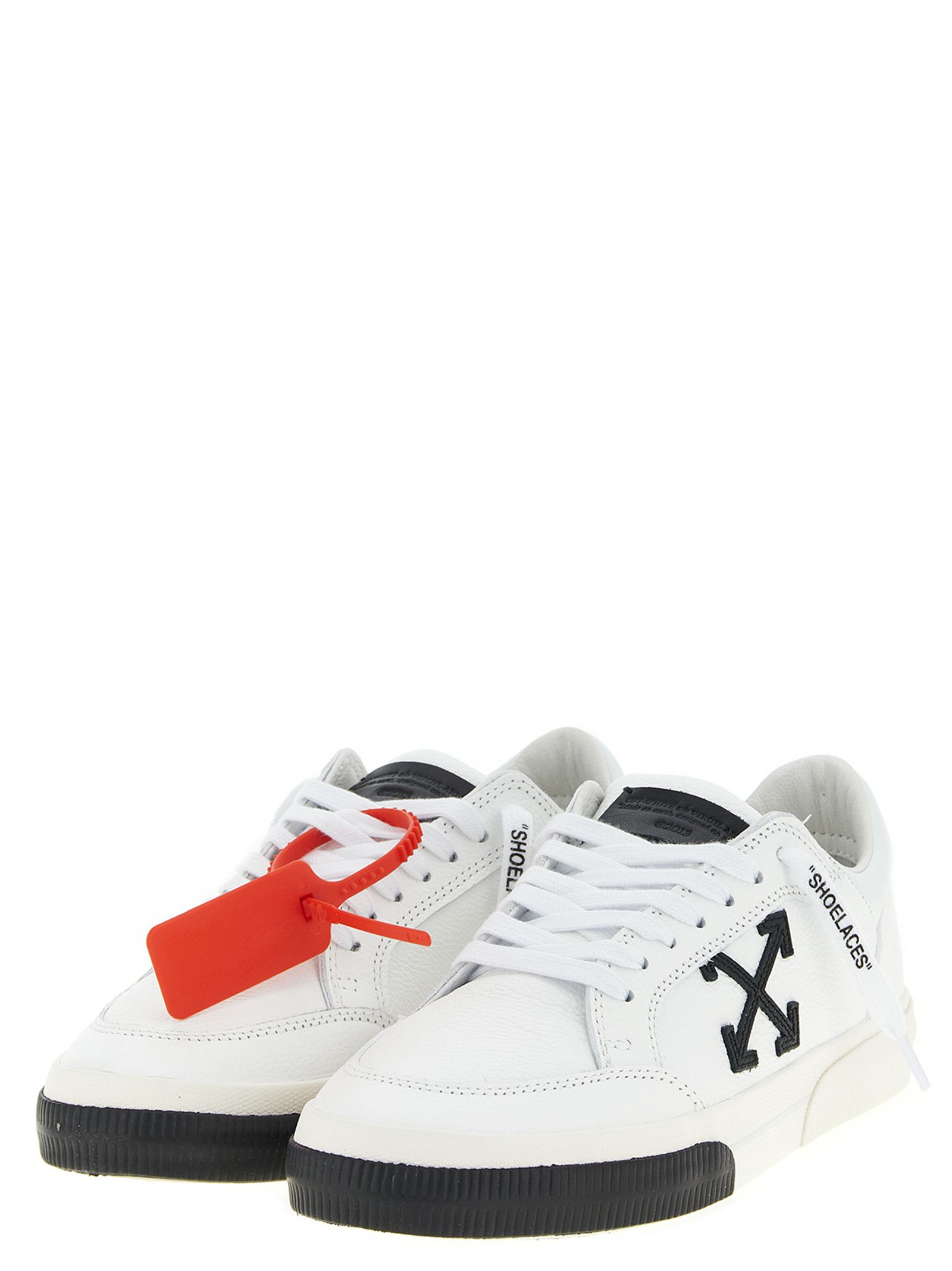 Off-White 'New Low Vulcanized Leather' Sneakers Size US 12 / EU 45 - 2 Thumbnail