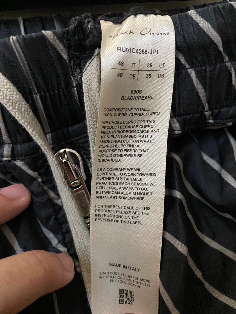 Rick Owens Rick Owens 23ss Striped Wide-Leg Pants-yf Size US 32 / EU 48 - 3 Thumbnail