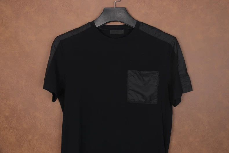 Prada Prada Black Nylon Logo Short Sleeve Shirt-yf Size US S / EU 44-46 / 1 - 2 Thumbnail