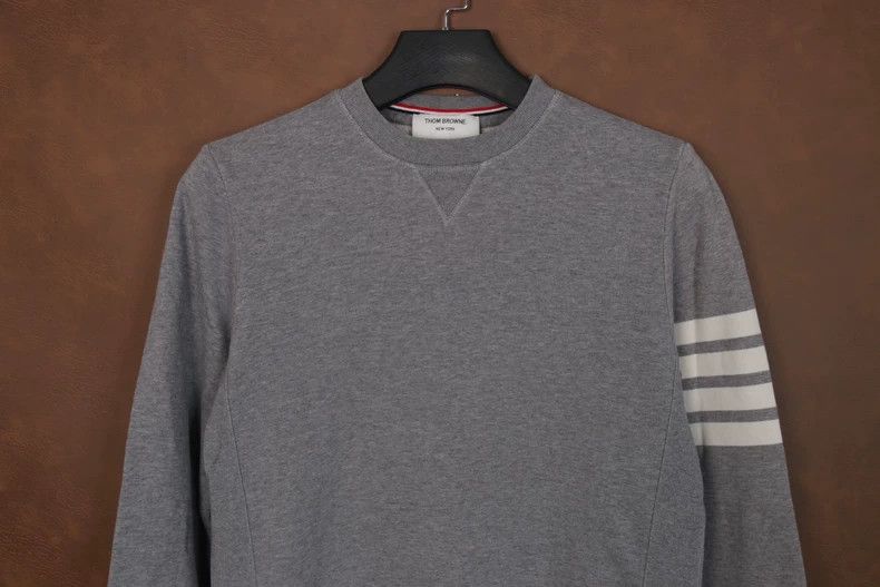 Thom Browne THOM BROWNE Grey Striped Sweatshirt-yf Size US M / EU 48-50 / 2 - 2 Thumbnail