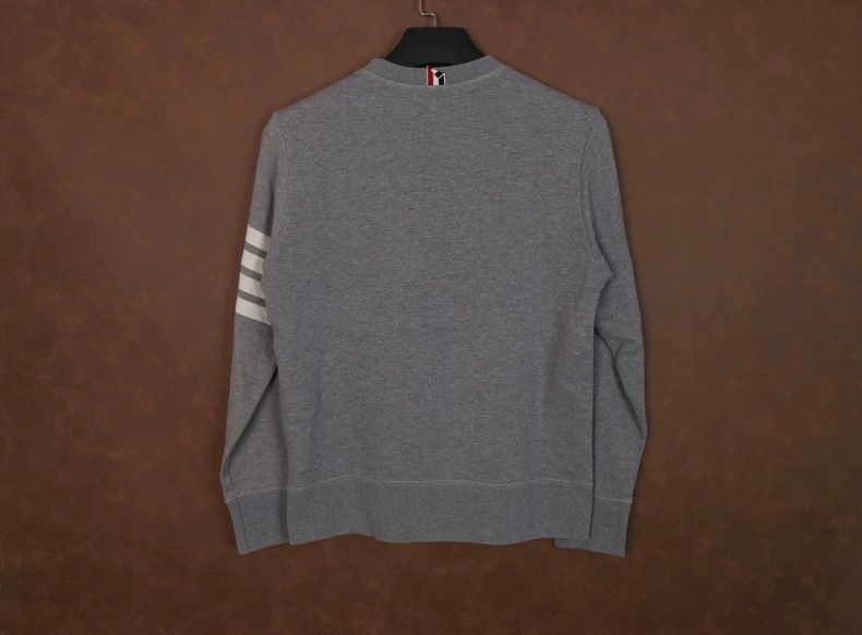 Thom Browne THOM BROWNE Grey Striped Sweatshirt-yf Size US M / EU 48-50 / 2 - 3 Thumbnail