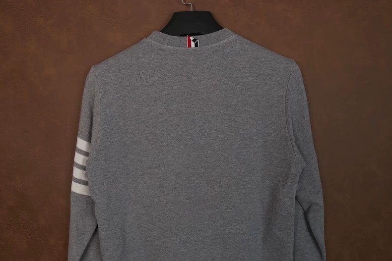 Thom Browne THOM BROWNE Grey Striped Sweatshirt-yf Size US M / EU 48-50 / 2 - 4 Thumbnail