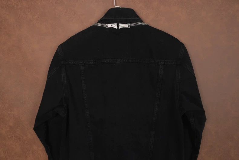 Alexander Wang Alexander Wang Black Denim Cold Shoulder Jacket-yf Size US XS / EU 42 / 0 - 4 Thumbnail