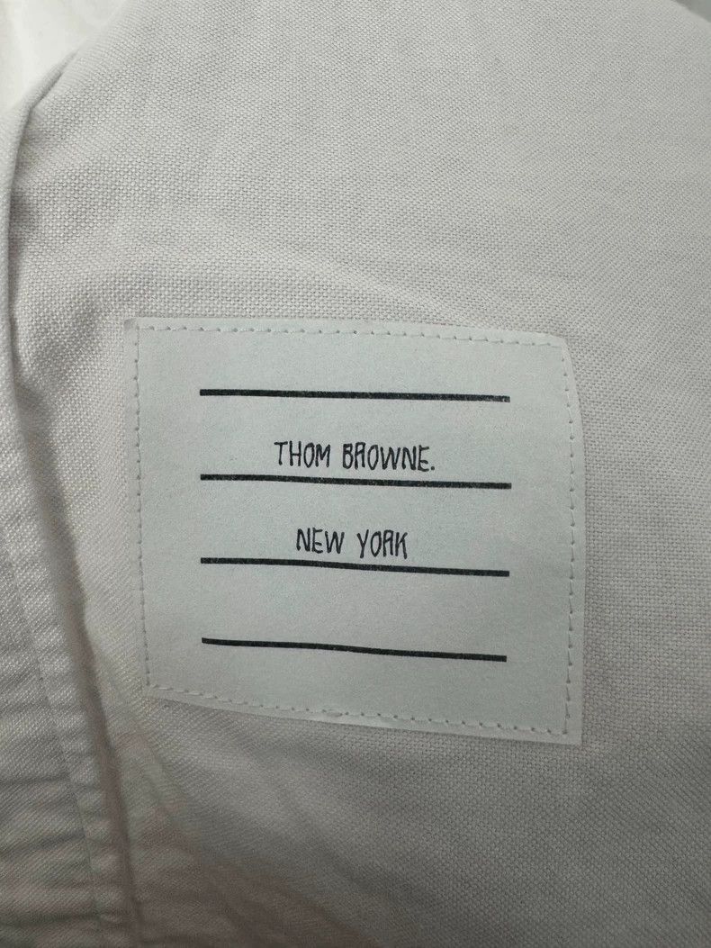 Thom Browne Thom Browne White Long Sleeve Shirt-yf Size US S / EU 44-46 / 1 - 6 Thumbnail