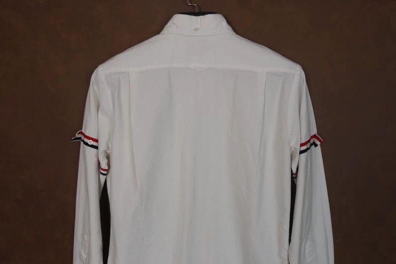 Thom Browne Thom Browne White Long Sleeve Shirt-yf Size US S / EU 44-46 / 1 - 4 Thumbnail