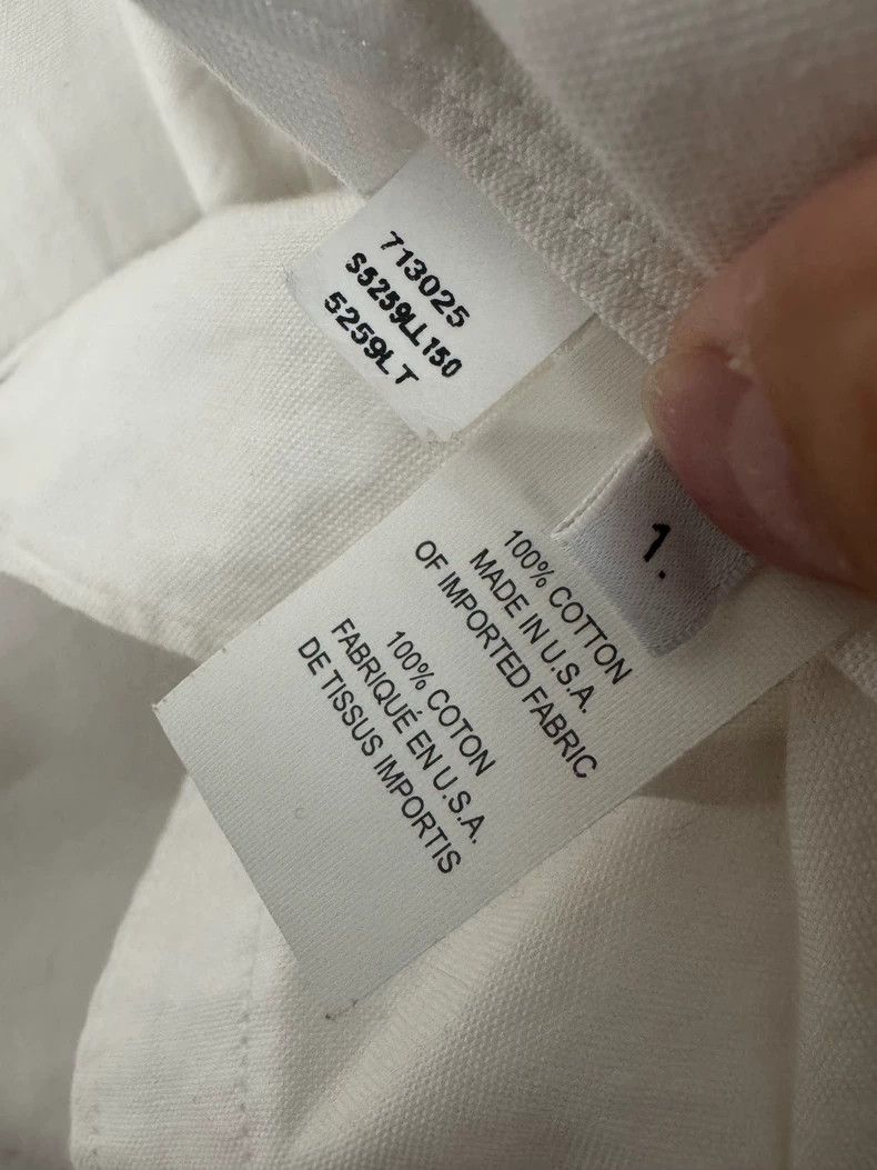 Thom Browne Thom Browne White Long Sleeve Shirt-yf Size US S / EU 44-46 / 1 - 7 Thumbnail