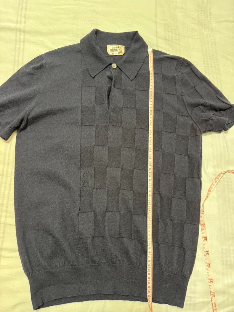 Hermes Hermes Cashmere Short Sleeve Polo-yf Size US XL / EU 56 / 4 - 5 Thumbnail