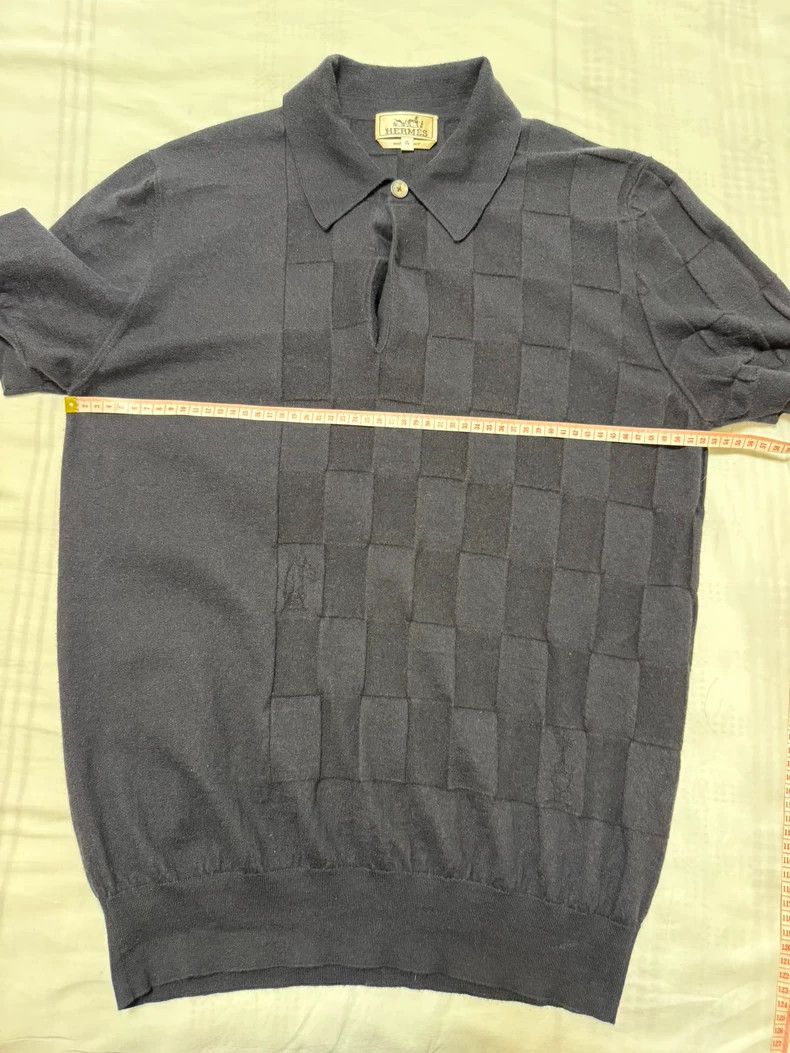 Hermes Hermes Cashmere Short Sleeve Polo-yf Size US XL / EU 56 / 4 - 4 Thumbnail