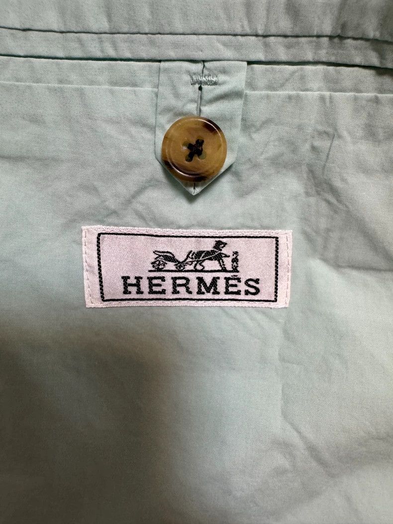 Hermes Hermes Light Green Casual Jacket-yf Size US L / EU 52-54 / 3 - 7 Thumbnail
