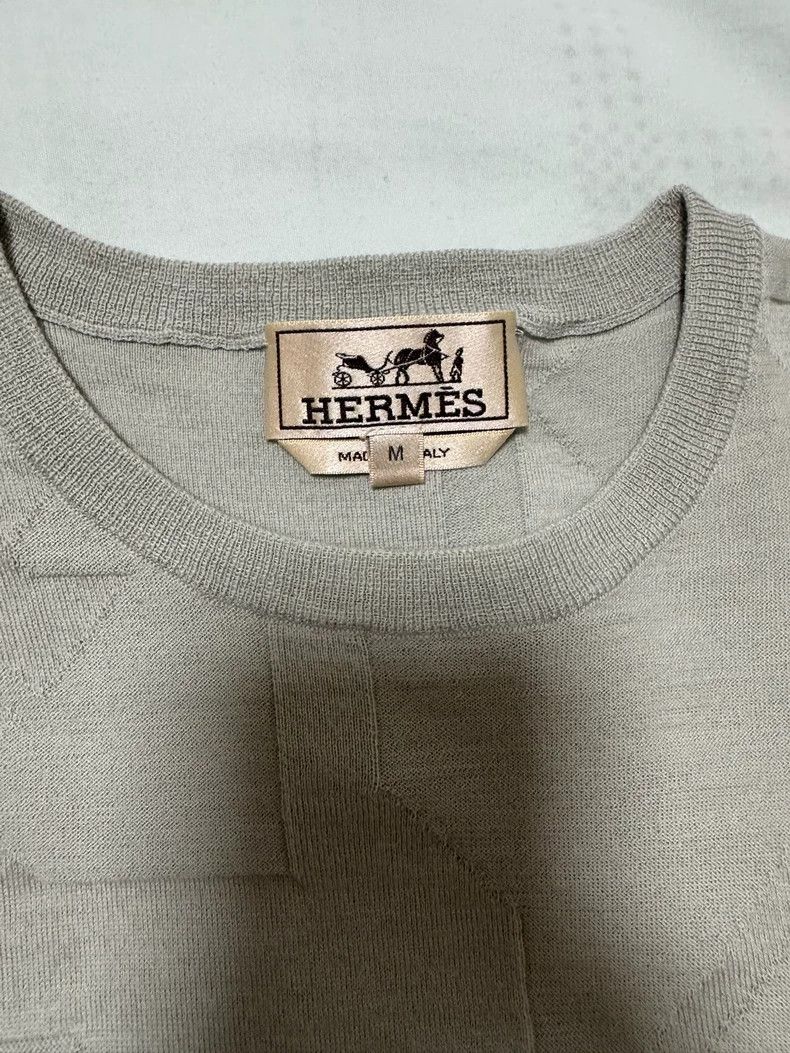 Hermes Hermes Short Sleeve Knit Top-yf Size US M / EU 48-50 / 2 - 6 Thumbnail