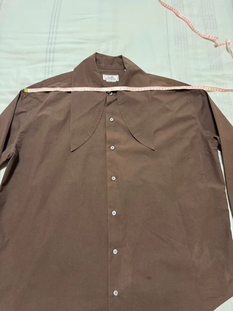Hermes Hermes Big Collar Shirt Jacket-yf Size US L / EU 52-54 / 3 - 3 Thumbnail