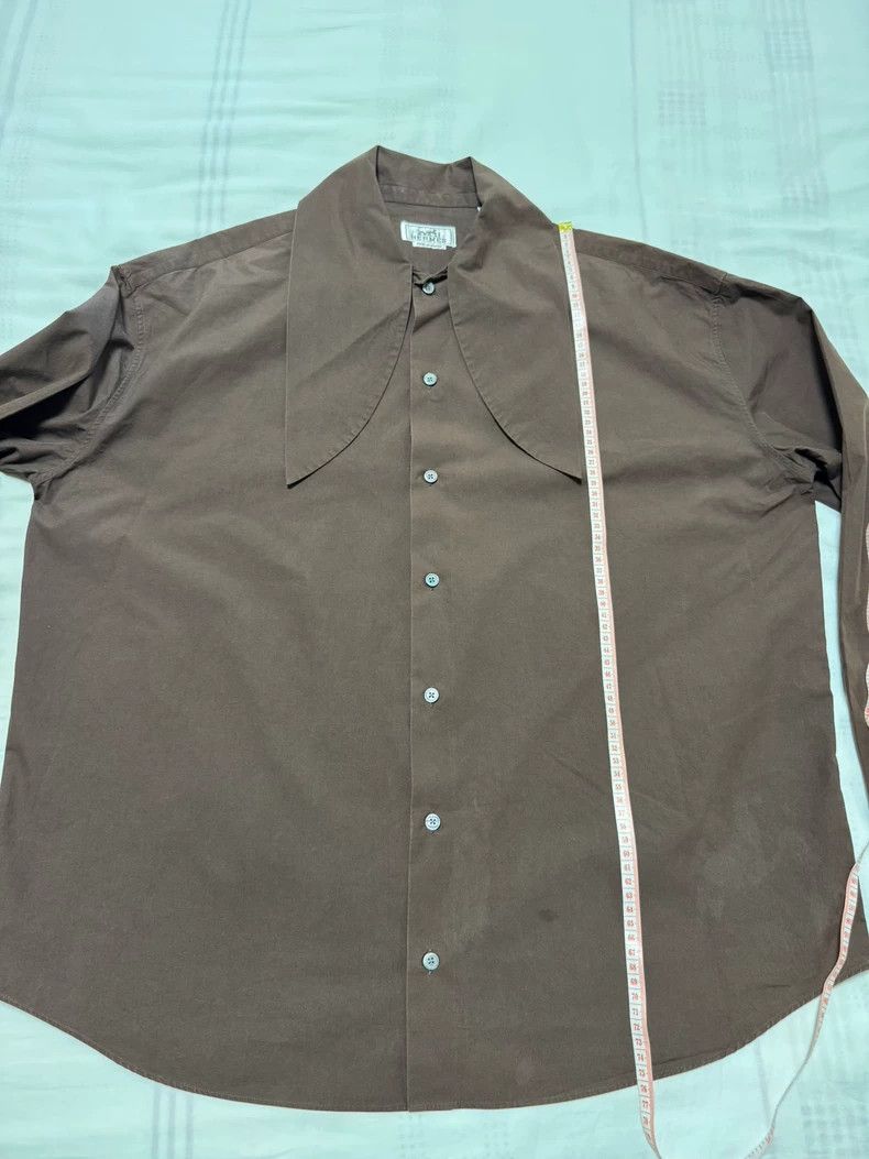 Hermes Hermes Big Collar Shirt Jacket-yf Size US L / EU 52-54 / 3 - 5 Thumbnail