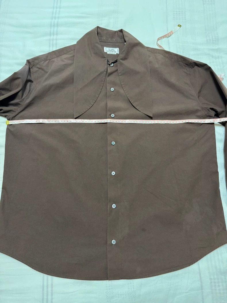 Hermes Hermes Big Collar Shirt Jacket-yf Size US L / EU 52-54 / 3 - 4 Thumbnail