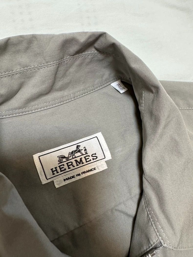 Hermes Hermes Gray Casual Shirt Jacket-yf Size US M / EU 48-50 / 2 - 7 Thumbnail