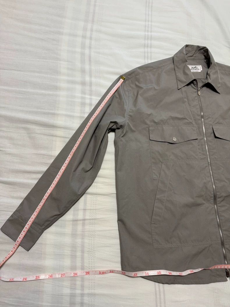 Hermes Hermes Gray Casual Shirt Jacket-yf Size US M / EU 48-50 / 2 - 6 Thumbnail