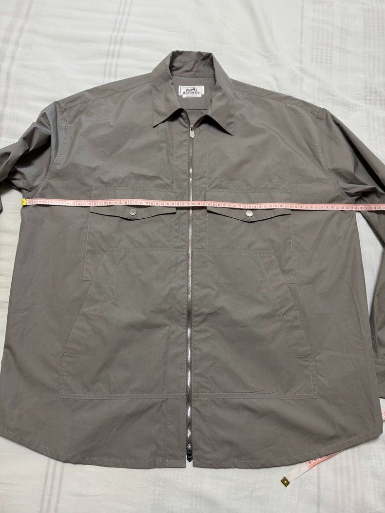 Hermes Hermes Gray Casual Shirt Jacket-yf Size US M / EU 48-50 / 2 - 4 Thumbnail