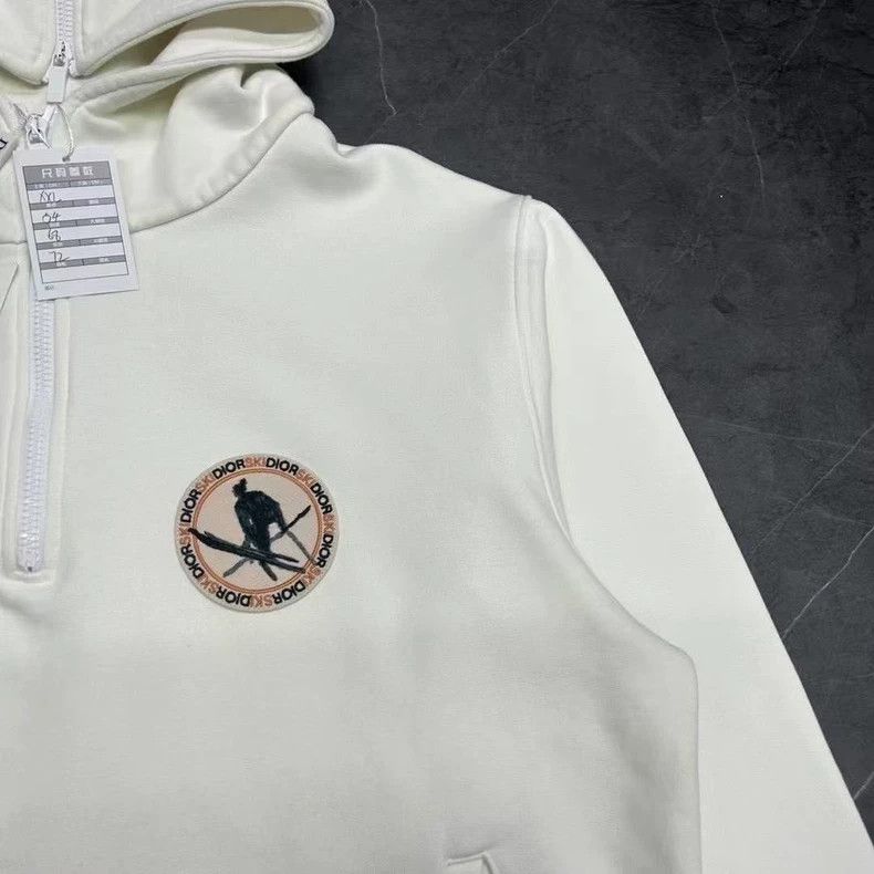 Dior Dior 24 Logo Half-Zip Hoodie Sweatshirt-yf Size US XXL / EU 58 / 5 - 5 Thumbnail