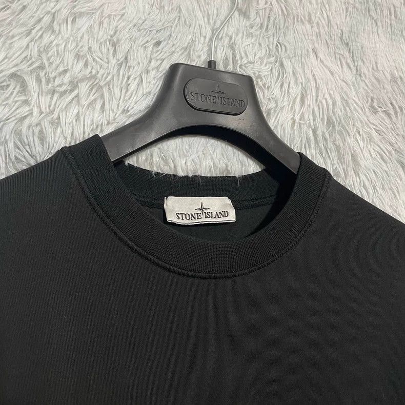 Stone Island Stone Island Black Crewneck Sweatshirt-yf Size US XL / EU 56 / 4 - 3 Thumbnail