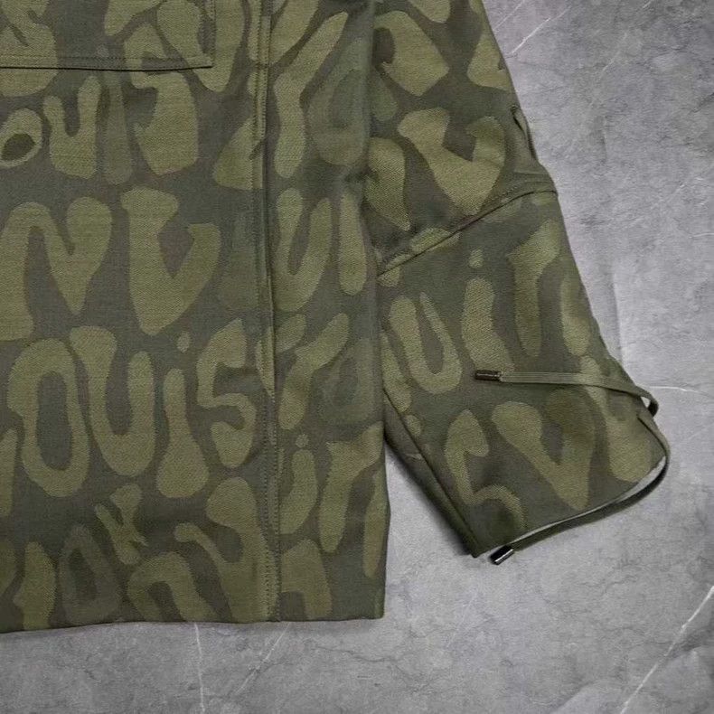Louis Vuitton Louis Vuitton Green Logo Print Jacket-yf Size US XL / EU 56 / 4 - 4 Thumbnail