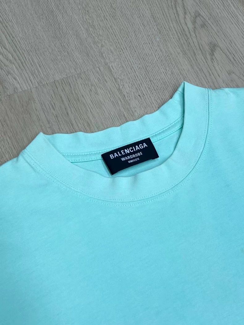 Balenciaga Balenciaga Mint Green Short Sleeve T-shirt-yf Size US L / EU 52-54 / 3 - 2 Thumbnail