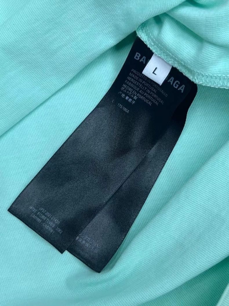 Balenciaga Balenciaga Mint Green Short Sleeve T-shirt-yf Size US L / EU 52-54 / 3 - 4 Thumbnail