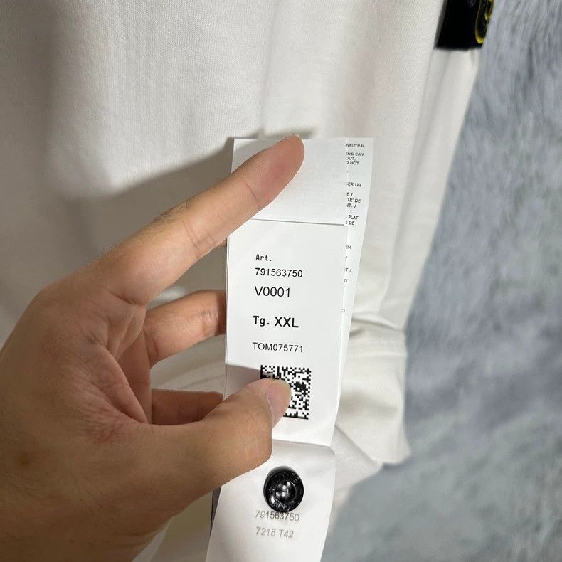 Stone Island Stone Island White Crewneck Sweatshirt-yf Size US XXL / EU 58 / 5 - 8 Thumbnail