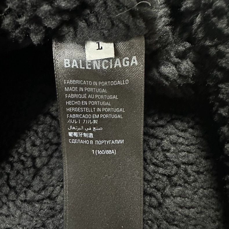 Balenciaga Balenciaga Reflective Logo Fleece Hoodie-yf Size US M / EU 48-50 / 2 - 6 Thumbnail