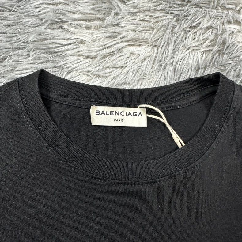 Balenciaga Balenciaga Washed Logo Short Sleeve T-Shirt-yf Size US S / EU 44-46 / 1 - 3 Thumbnail