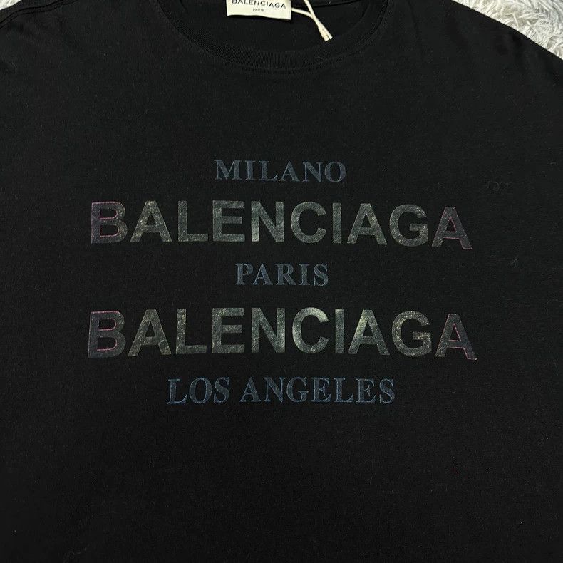 Balenciaga Balenciaga Washed Logo Short Sleeve T-Shirt-yf Size US S / EU 44-46 / 1 - 4 Thumbnail