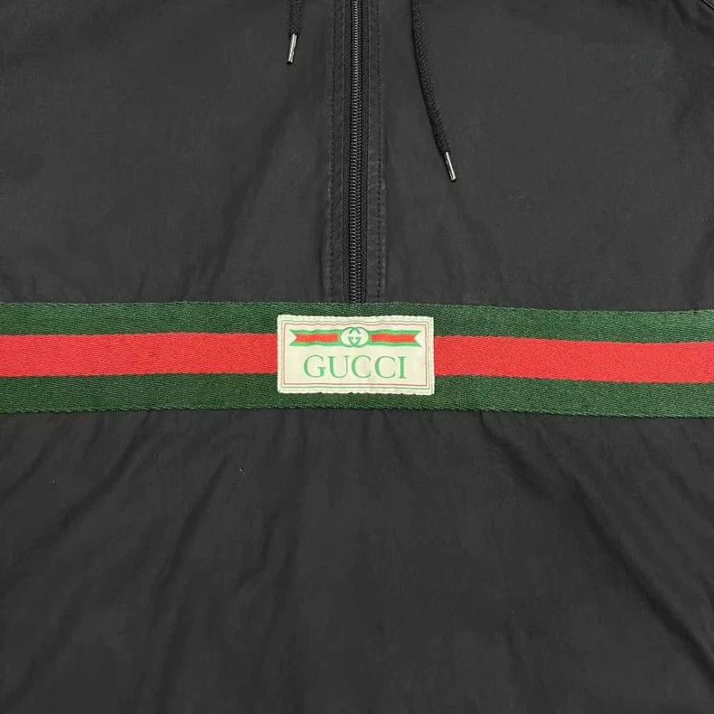 Gucci Gucci Half-Zip Stripe Windbreaker Jacket-yf Size US XL / EU 56 / 4 - 3 Thumbnail