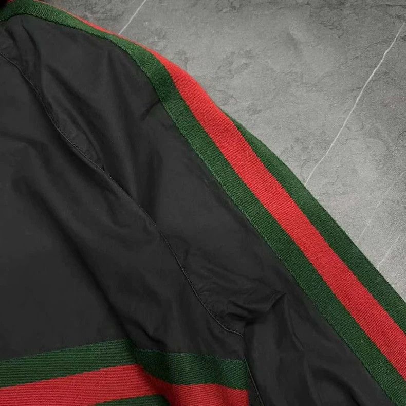 Gucci Gucci Half-Zip Stripe Windbreaker Jacket-yf Size US XL / EU 56 / 4 - 5 Thumbnail