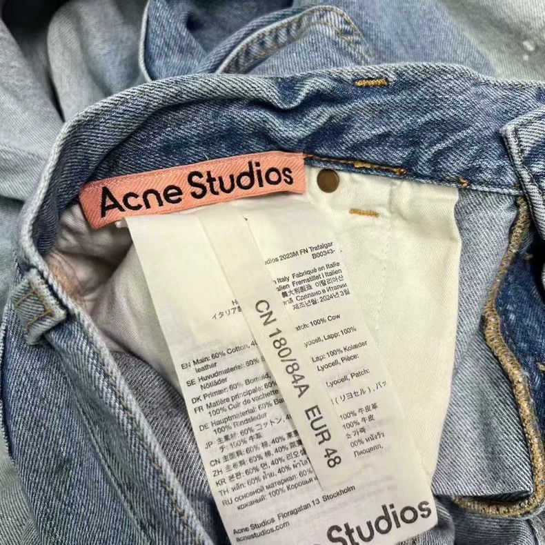 Acne Studios Acne Studios Wide-Leg Denim Jeans-yf Size US 32 / EU 48 - 5 Thumbnail