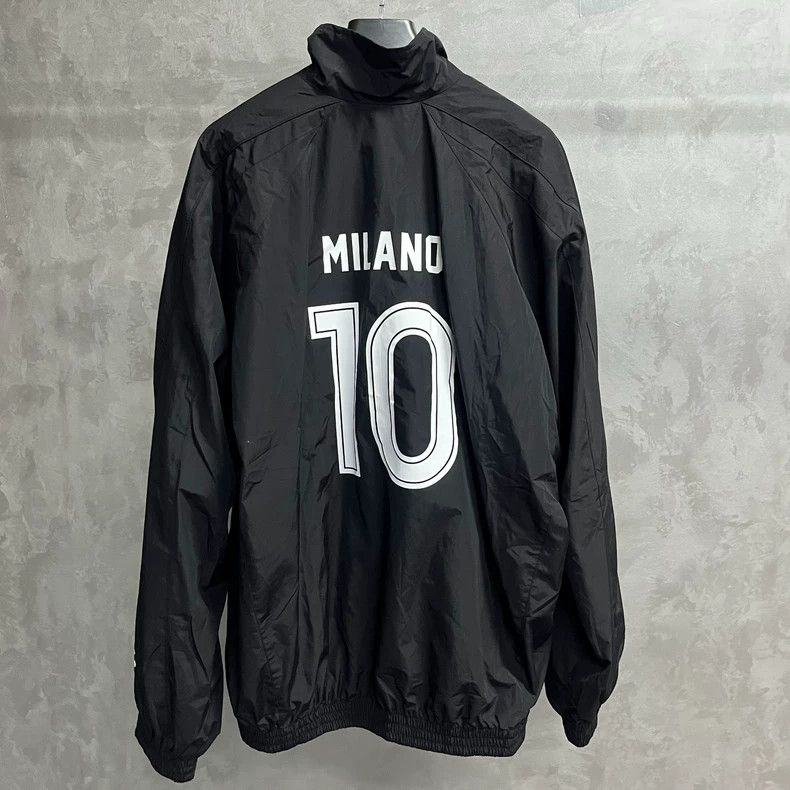 Balenciaga Balenciaga Black Zip-Up Letter Print Jacket-yf Size US M / EU 48-50 / 2 - 2 Thumbnail