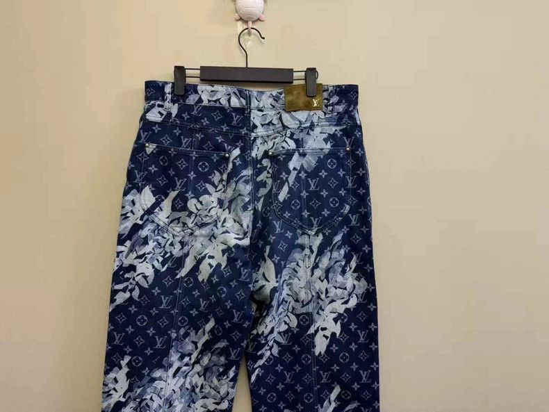 Louis Vuitton Louis Vuitton Blue Tie-Dye Logo Jeans-yf Size US 34 / EU 50 - 5 Thumbnail