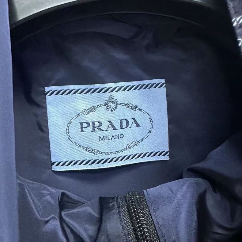 Prada Prada Blue Striped Zip Jacket-yf Size US M / EU 48-50 / 2 - 3 Thumbnail