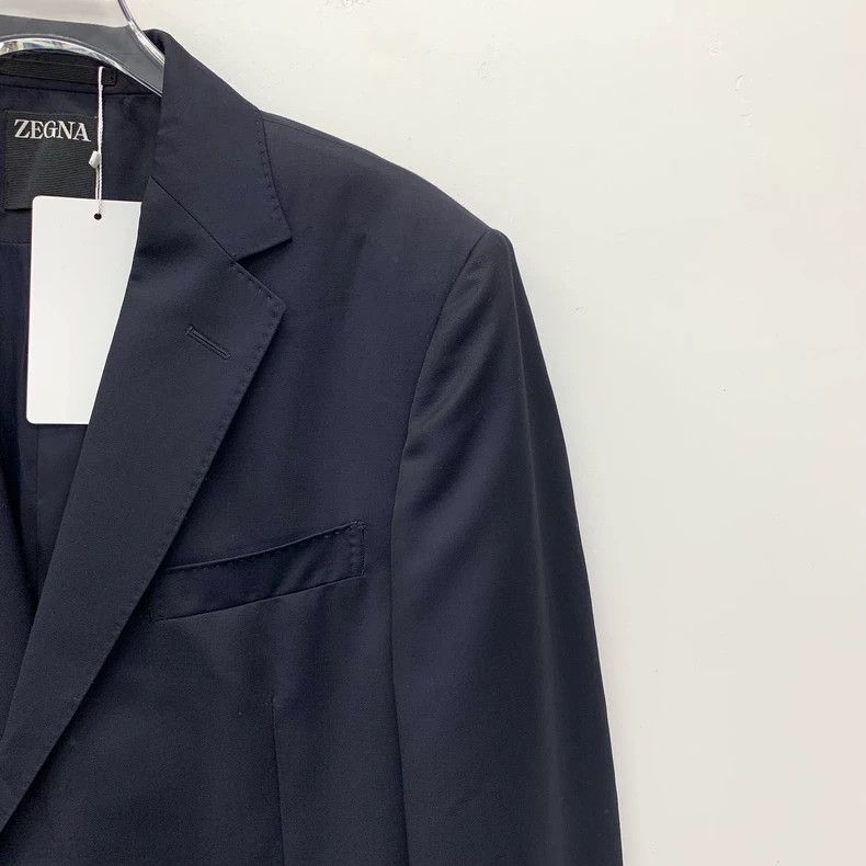 Ermenegildo Zegna Zegna Black Wool Collar Button Coat-yf Size US L / EU 52-54 / 3 - 3 Thumbnail