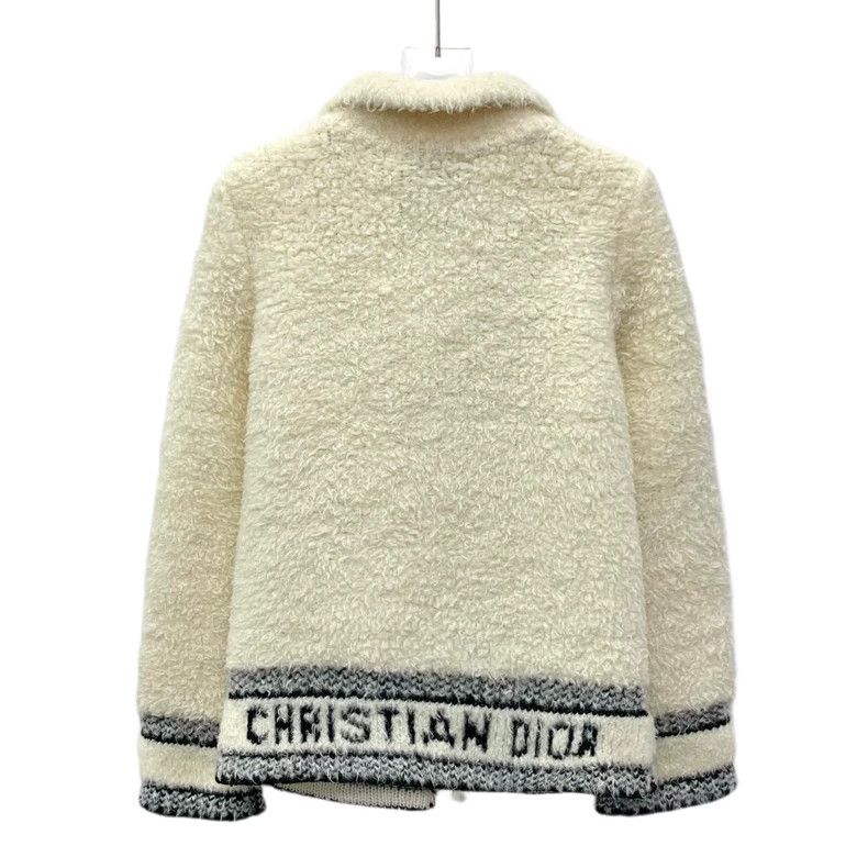 Dior Dior Logo Embroidered Wool Collared Jacket-yf Size US XS / EU 42 / 0 - 2 Thumbnail