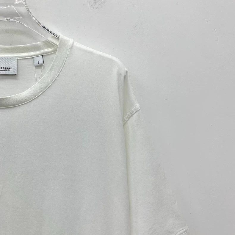 Burberry Burberry White Letter Print Cotton T-shirt-yf Size US L / EU 52-54 / 3 - 3 Thumbnail
