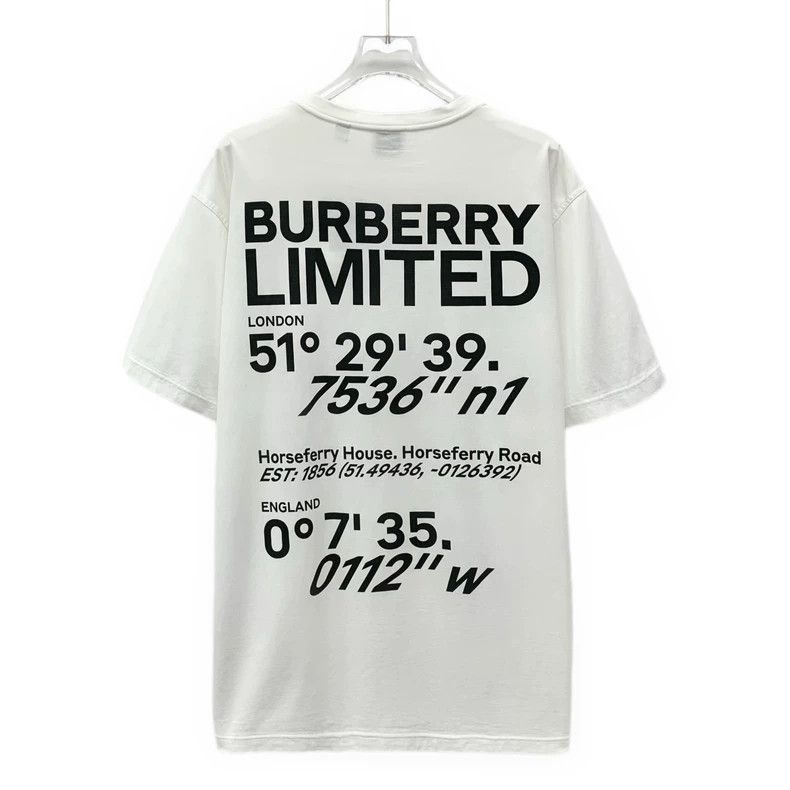 Burberry Burberry White Letter Print Cotton T-shirt-yf Size US L / EU 52-54 / 3 - 2 Thumbnail