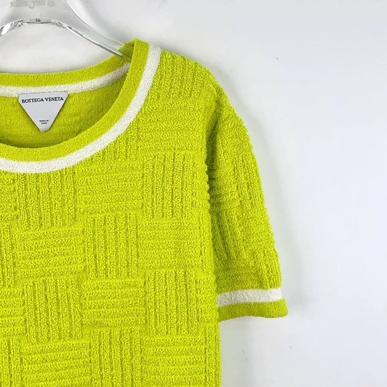 Bottega Veneta Bottega Veneta Green Cotton Short Sleeve T-shirt-yf Size US M / EU 48-50 / 2 - 3 Thumbnail