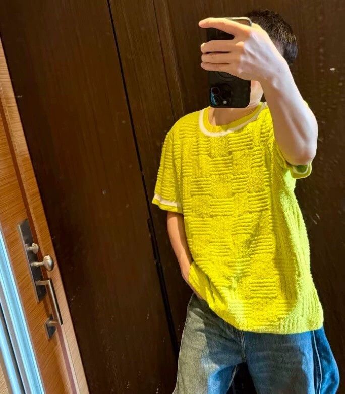 Bottega Veneta Bottega Veneta Green Cotton Short Sleeve T-shirt-yf Size US M / EU 48-50 / 2 - 7 Thumbnail