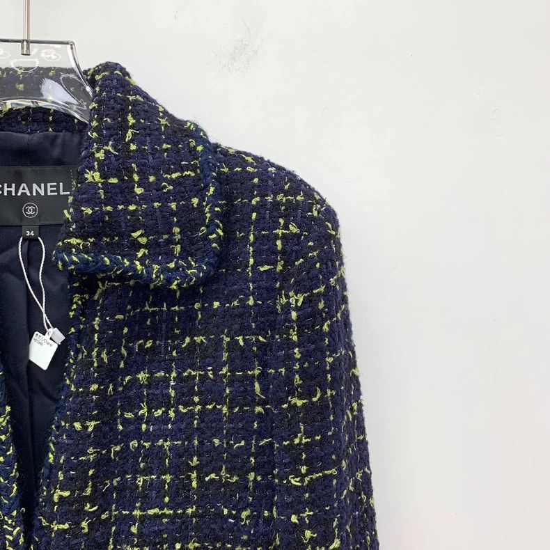 Chanel Chanel Blue Tweed Long Sleeve Jacket-yf Size US XXS / EU 40 - 3 Thumbnail