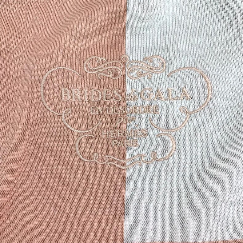 Hermes Hermes Colorblock Logo Print Silk T-Shirt-yf Size US XS / EU 42 / 0 - 5 Thumbnail