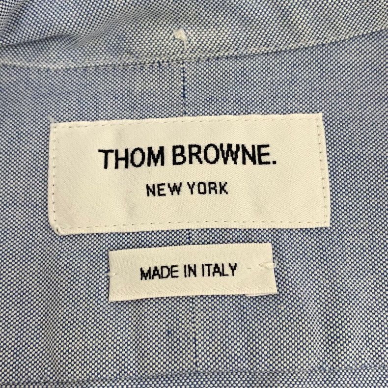 Thom Browne THOM BROWNE Light Blue Cotton Shirt-yf Size US XL / EU 56 / 4 - 6 Thumbnail