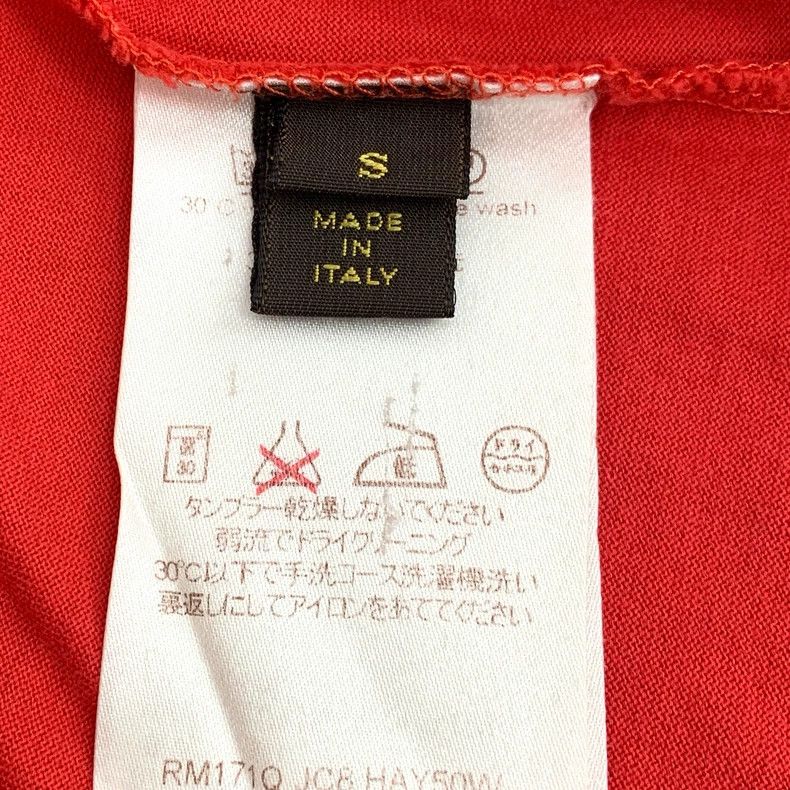 Louis Vuitton Louis Vuitton Red Logo Embroidered T-Shirt-yf Size US S / EU 44-46 / 1 - 6 Thumbnail