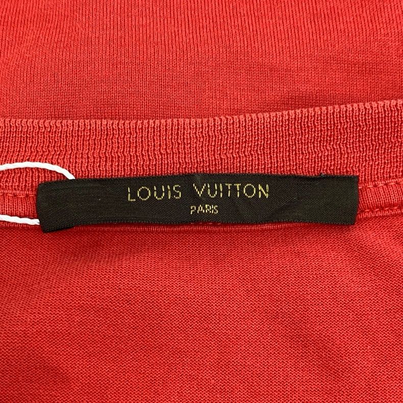 Louis Vuitton Louis Vuitton Red Logo Embroidered T-Shirt-yf Size US S / EU 44-46 / 1 - 5 Thumbnail