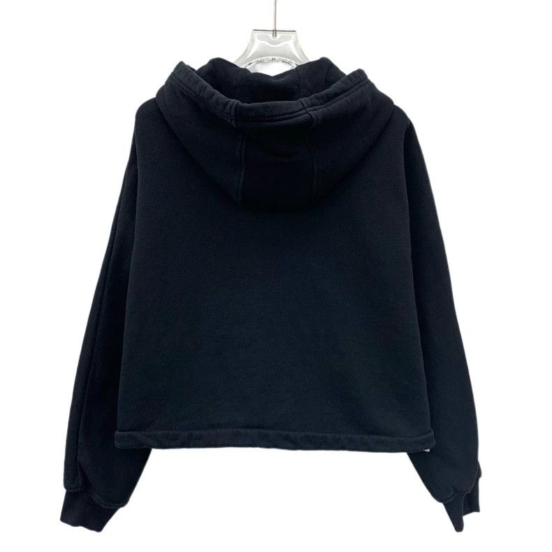Prada Prada Black Triangle Logo Zip Hoodie-yf Size US XS / EU 42 / 0 - 2 Thumbnail