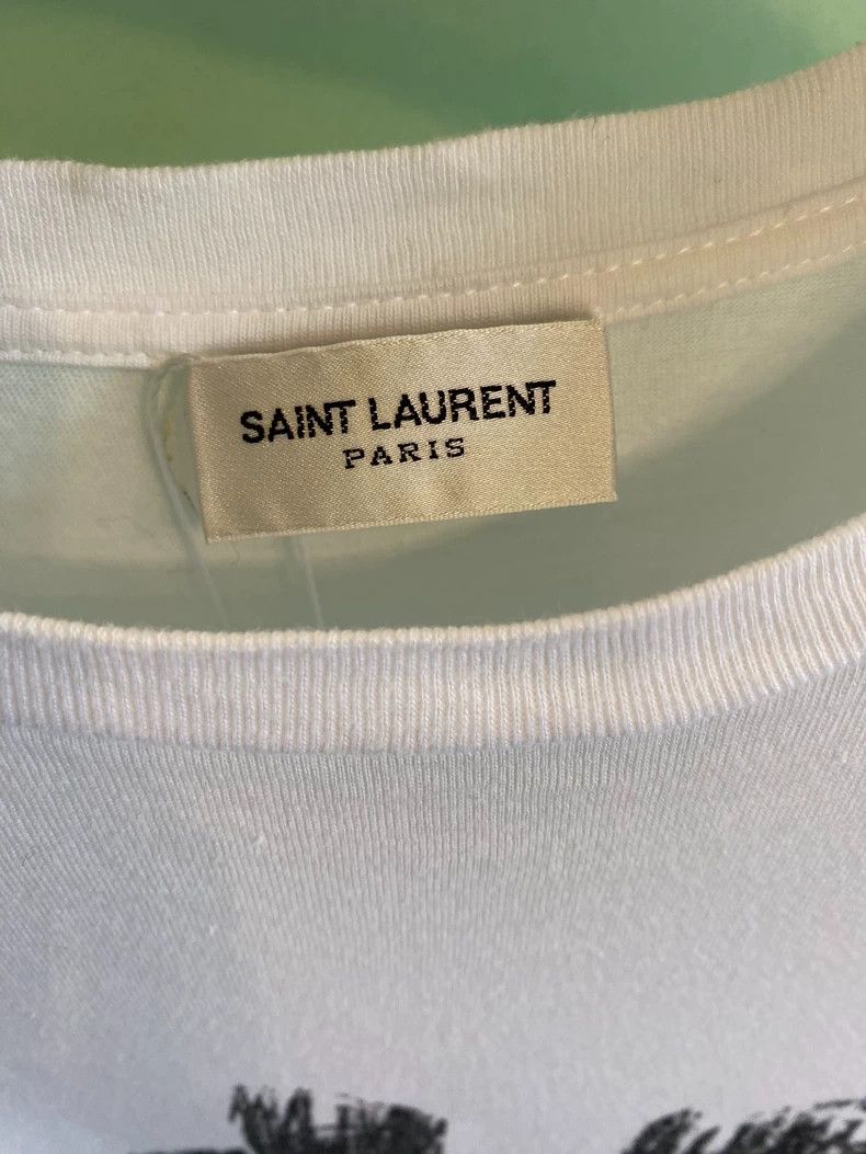 Saint Laurent Paris Saint Laurent Heart Letter Short Sleeve T-Shirt-yf Size US XS / EU 42 / 0 - 5 Thumbnail