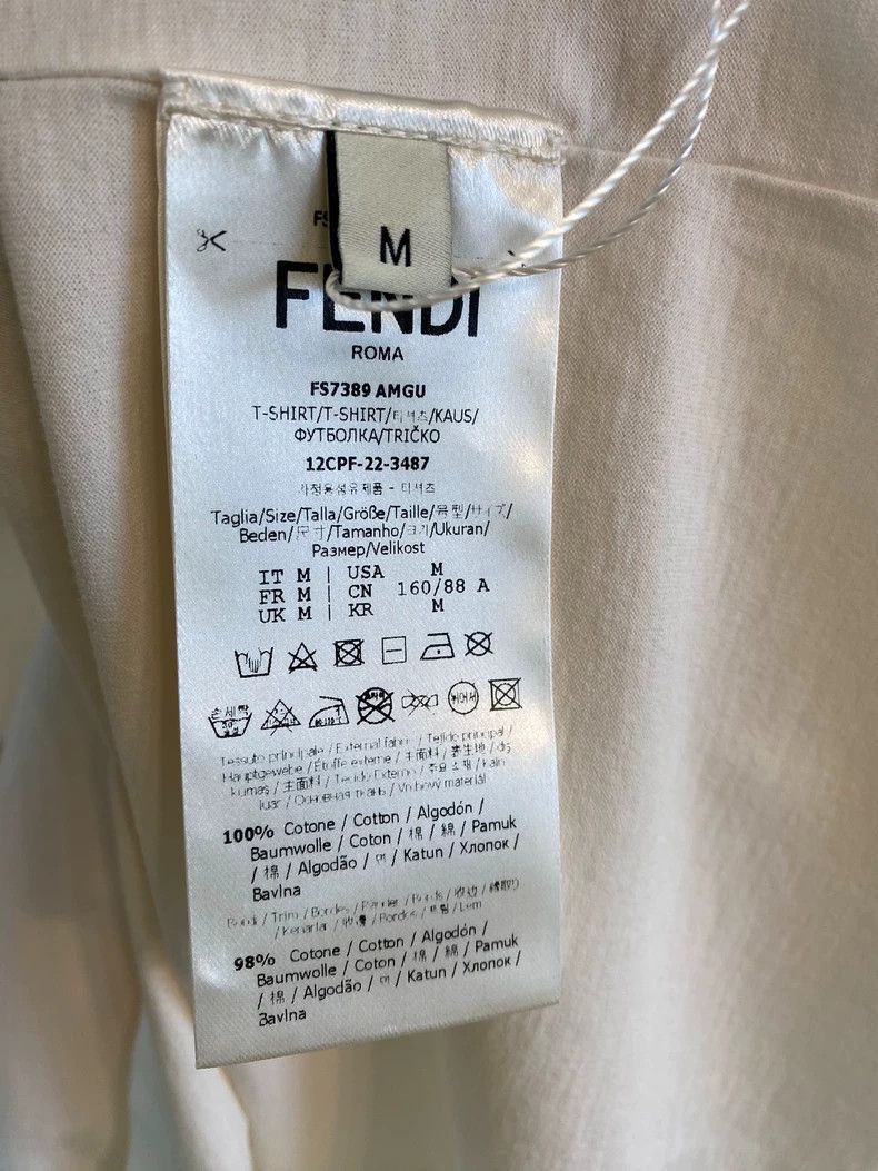 Fendi Fendi Roma Logo Short Sleeve T-Shirt-yf Size US M / EU 48-50 / 2 - 4 Thumbnail