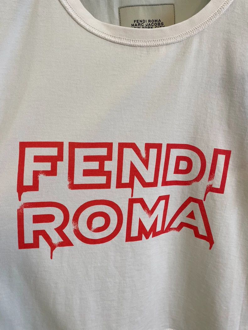 Fendi Fendi Roma Logo Short Sleeve T-Shirt-yf Size US M / EU 48-50 / 2 - 3 Thumbnail